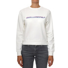 Ženski duks Karl Lagerfeld FUTURE LOGO CROP SWEATSHIRT