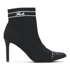 Ženske čizme Karl Lagerfeld Pandara Mid Knit Signia Boot