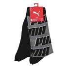 PUMA SOCK ALL OVER LOGO 2P UNISEX