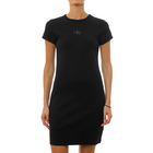 Ženska haljina Calvin Klein ss monologo 2x2 baby rib mini dr