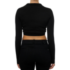 Ženski džemper Calvin Klein Label Tight Crop V-Neck Sweater