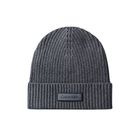 Mu&scaron;ka kapa Calvin Klein patch chunky rib cotton beanie