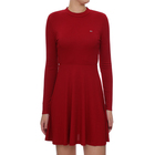 Ženska haljina Tommy Hilfiger FITFLARE LONGSLEEVE DRESS