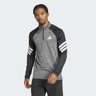 Mu&scaron;ka majica adidas GYM+ 3S 1/4 ZIP