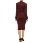 Ženska haljina Guess LS VN RIB MIRANDA SWTR DRS