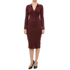 Ženska haljina Guess LS VN RIB MIRANDA SWTR DRS