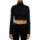 Ženska rolka Calvin Klein Logo Elastic Crop Rib Roll Neck