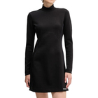 Ženska haljina Calvin Klein LS SCUBA FIT AND FLARE DRESS