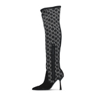 Ženske čizme Karl Lagerfeld Pandara Ii Stretch Knee Boot