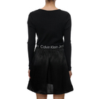 Ženska haljina Calvin Klein Logo Elastic Mock Neck Dress