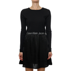 Ženska haljina Calvin Klein Logo Elastic Mock Neck Dress