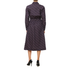Ženska haljina Karl Lagerfeld MONOGRAM PRINTED POPLIN DRESS